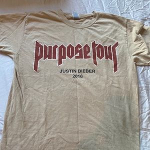 JUSTIN BIEBER PURPOSE TOUR TSHIRT